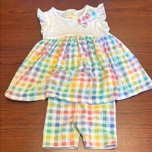 First Impressions Vibrant Plaid Baby Outfit